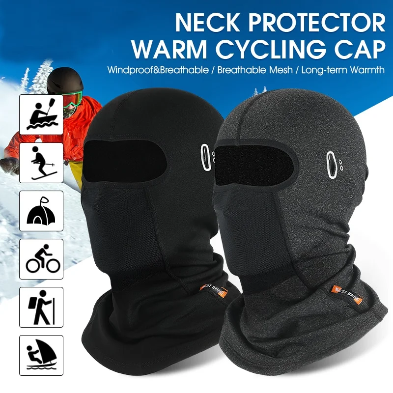 

Cycling Cap Winter Warm Running Scarf Balaclava Velvet Bike Full Face Cover Headwear Climbing Fishing Skating Hat
