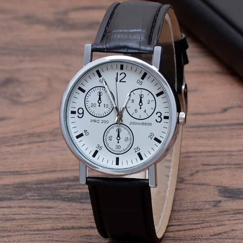 

Heren Horloge Mannen Quartz Horloge Blauw Licht Glas Riem Horloge Heren Neutrale Paar Een Model