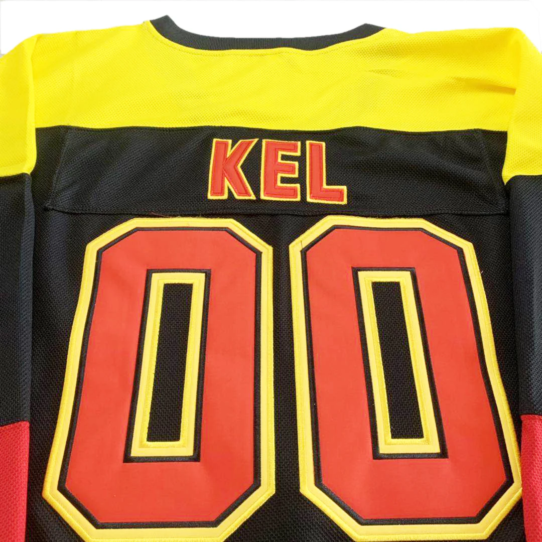 Фото Хоккейная Джерси ALL THAT 00 KEL Джерси швейная Вышивка Уличная спортивная одежда черный большой размер 2024 №4