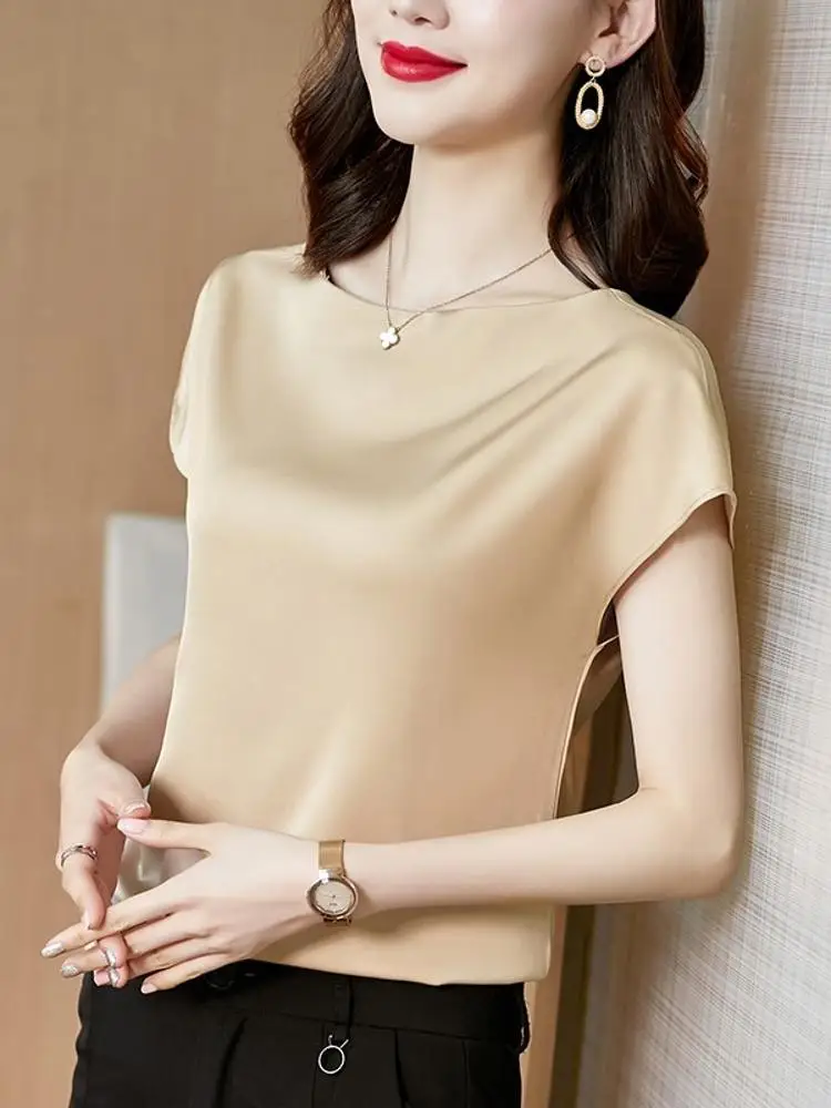 

Silk Mulberry Silk Top Chiffon Shirt