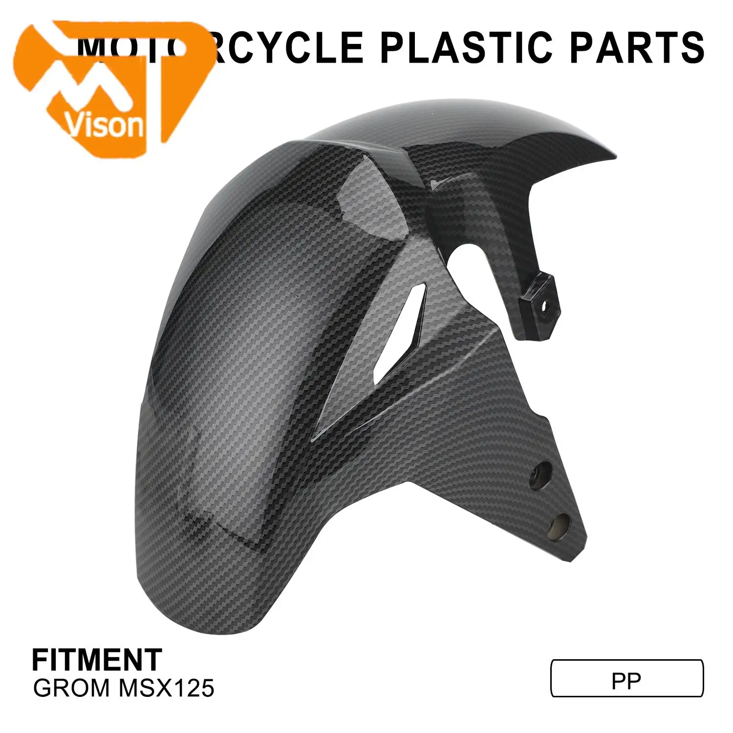 

Переднее крыло, переднее крыло, аксессуары для мотоциклов, ПП, углеродное волокно, крышка переднего крыла для HONDA GROM MSX 125 MSX 125