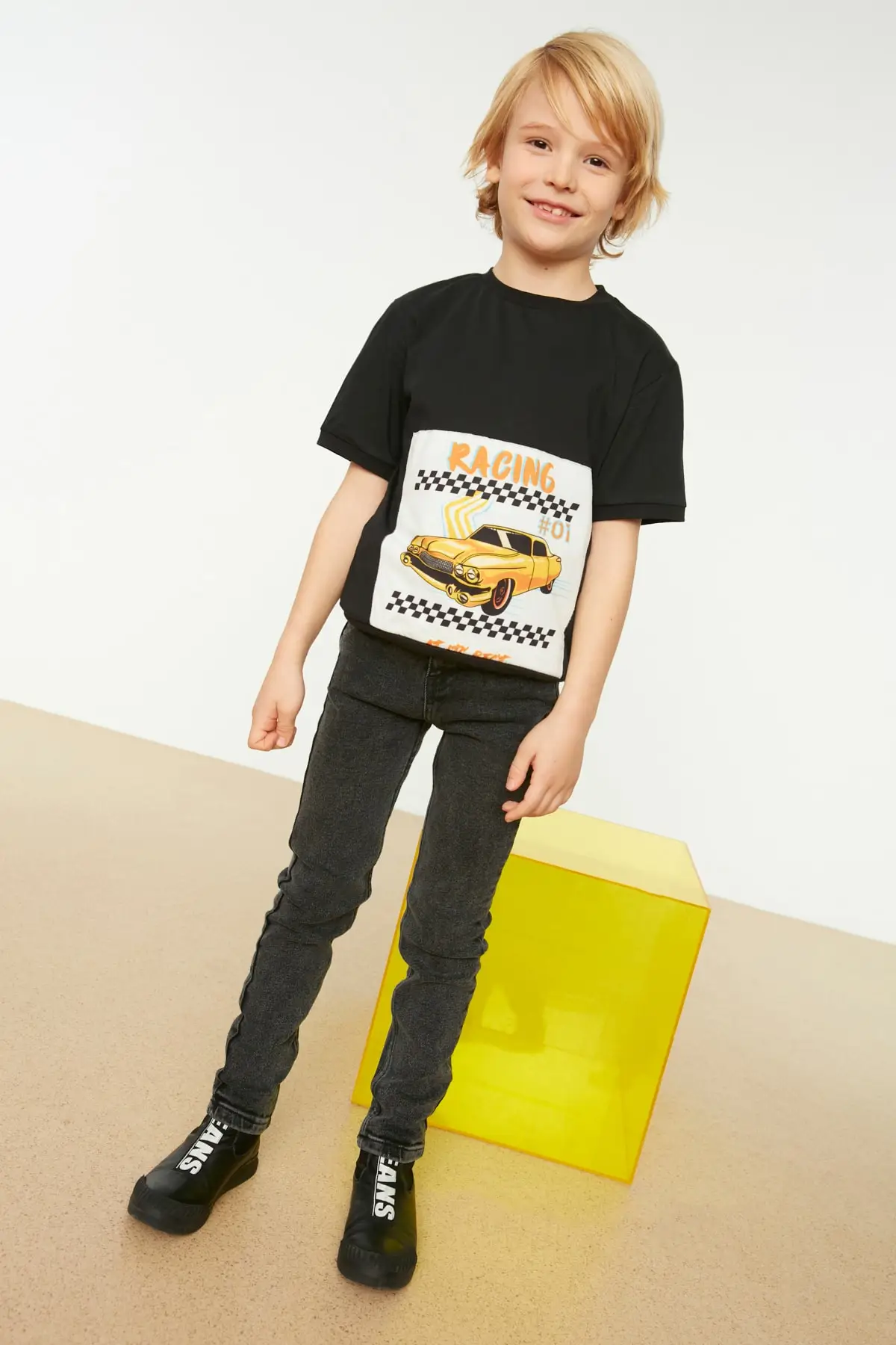 

Printed Male Child Knitted T-Shirt TKDSS22TS0389