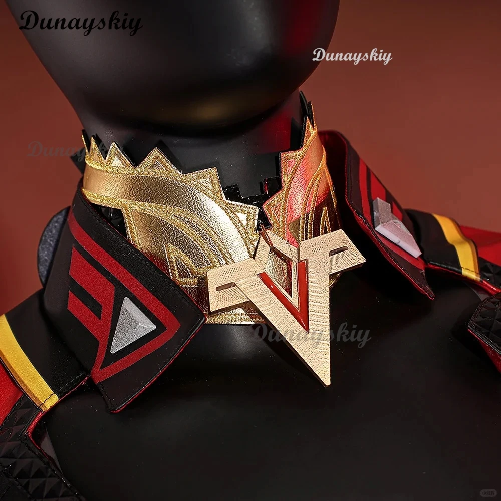 Genshin Impact Mavuika Косплей Костюм Парик Униформа Серьги Солнцезащитные Очки Pyro Archon Natlan