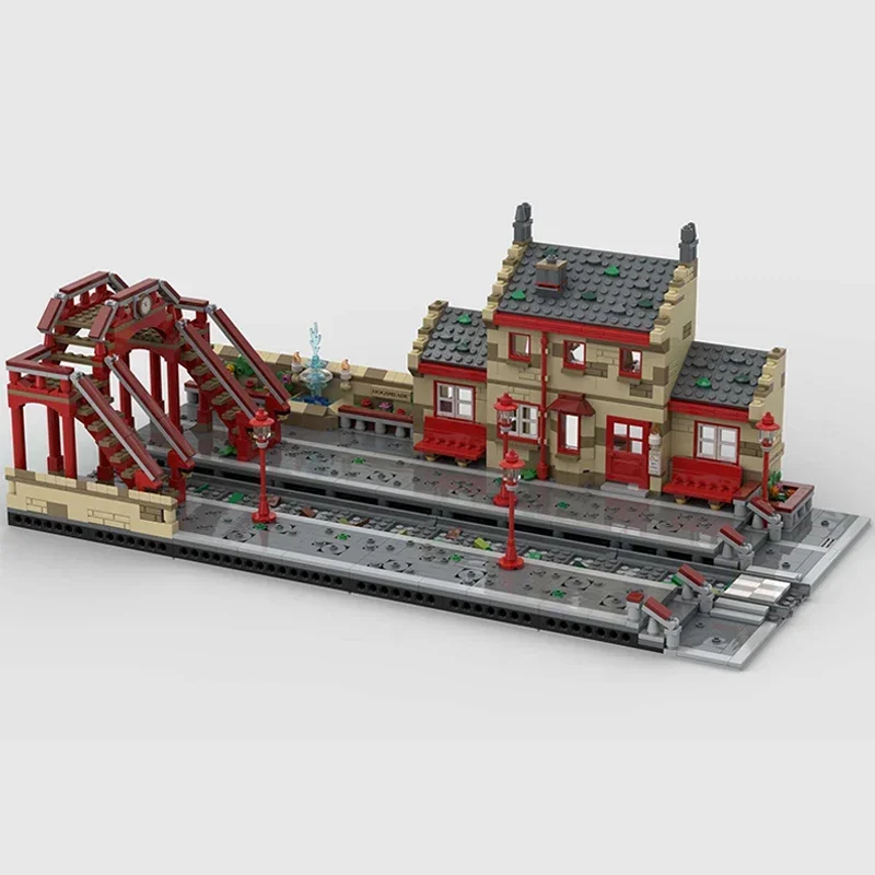 Модель уличной сцены из фильма Moc строительные кирпичи станция Хогмашидера