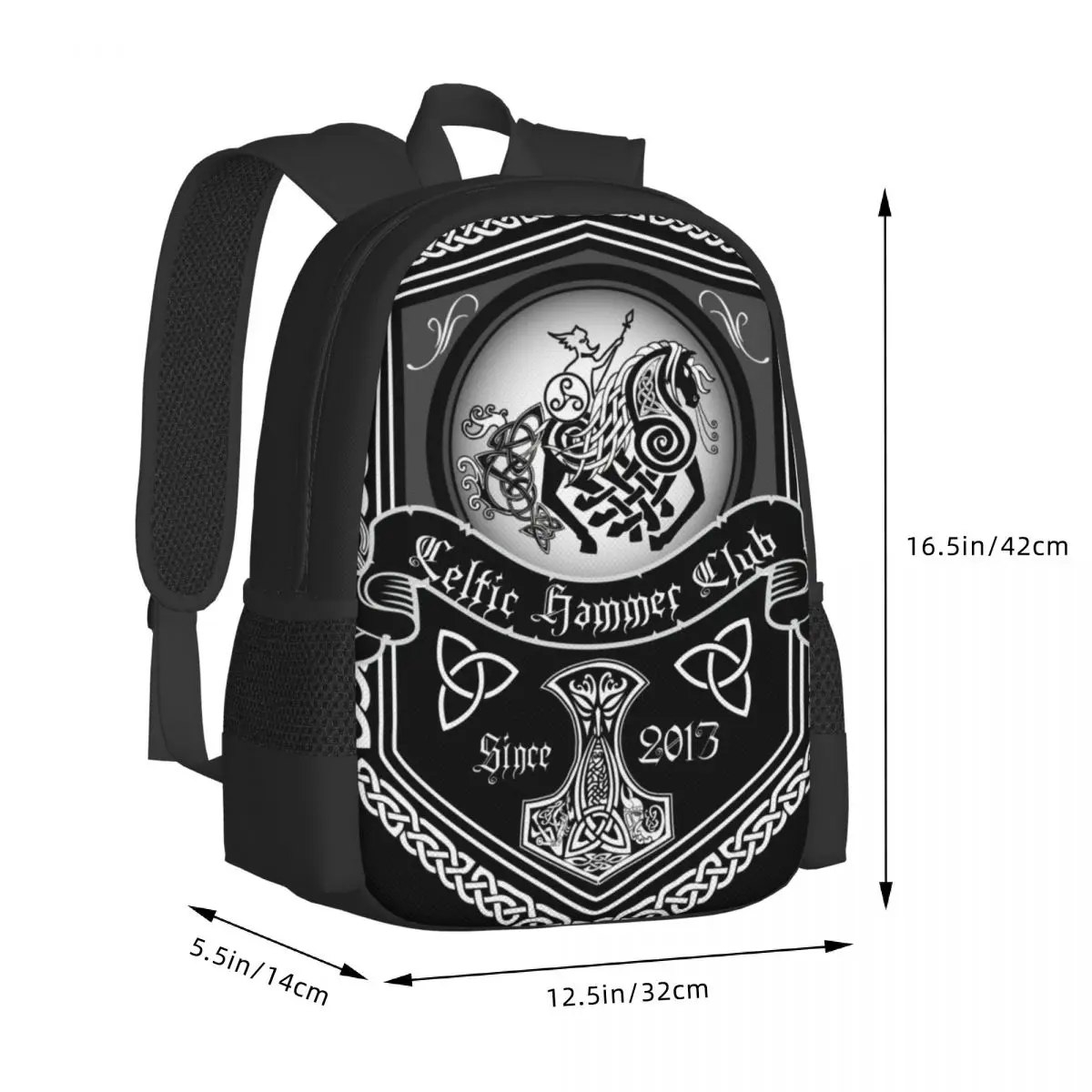 Odin Riding His Horse,Sleipnir Backpack for Girls Boys Travel RucksackBackpacks for Teenage school bag