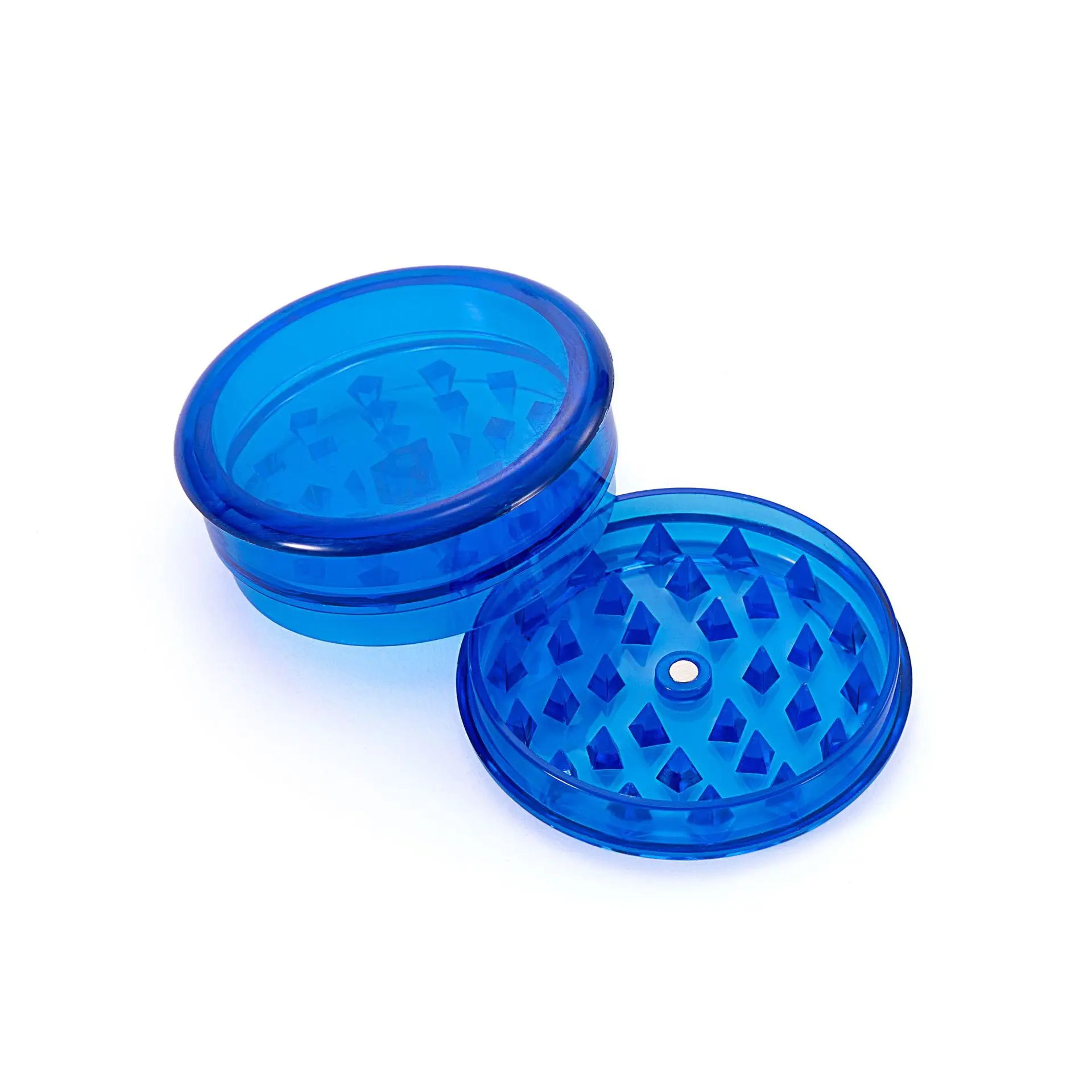 Colorful Vape Accessories Round Shape Plastic Tobacco Herb Grinder Spice Crusher
