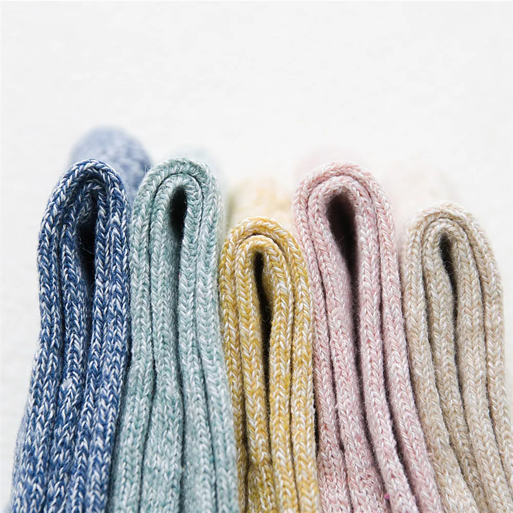 5 Pairs Autumn and Winter Harajuku Lovelty Women Wool Socks Super Thick Warm Cashmere  Ethnic Style Women Casual Socks