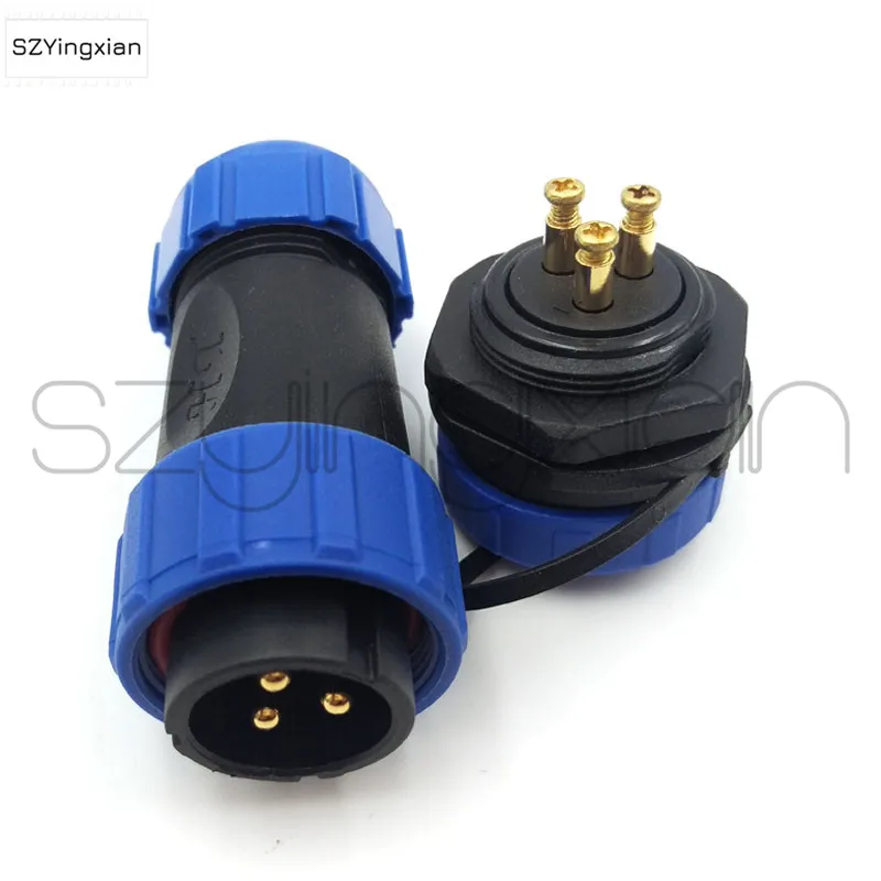 SP21 водонепроницаемый IP68 гайка панельный разъем 2 3 4 5 Pin наружный промышленный штекер гнездовой разъем
