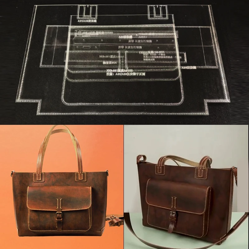 

Кожаный хороший художественный дизайн ручной работы и производство сумки-тоута на одно плечо для мужчин и женщин шаблон для рисования акриловой версии