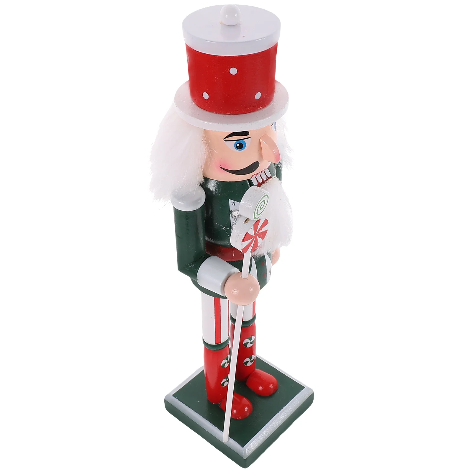 

Wooden Christmas Nutcracker Figures Nutcracker Peppermint Soldier Statue Traditional Gingerbread Nutcracker Puppet Doll Toy