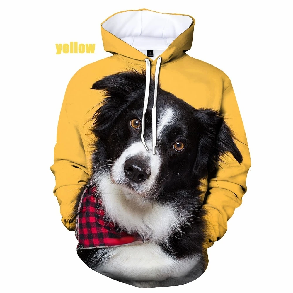 Men Women Funny Border Collie Dogs 3d Print Hoodies Border Collie Dog Pullover Hoodie Sweatshirt