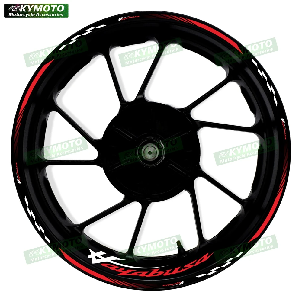 Аксессуары для мотоциклов HAYABUSA GSX1300 R GSX-1300, 17-дюймовые наклейки на передние и задние колеса, модифицированные ступицы, светоотражающие наклейки (art.: 3920cfc083a55) - 3920cfc083a55