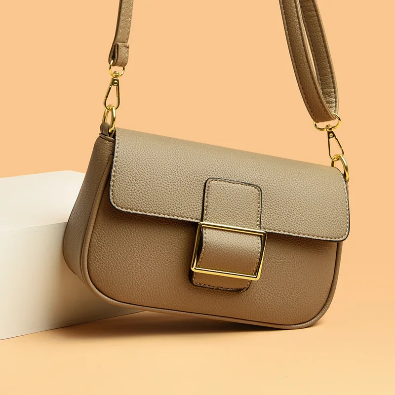 

Модная женская Ретро сумка из натуральной кожи Маленькая квадратная сумка Модная стильная сумка через плечо