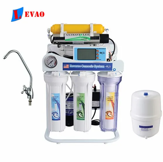 

under sink 7 stage 75G CE certified UV Water Filter RO System drinking water purifier with frame with 3.2G tank