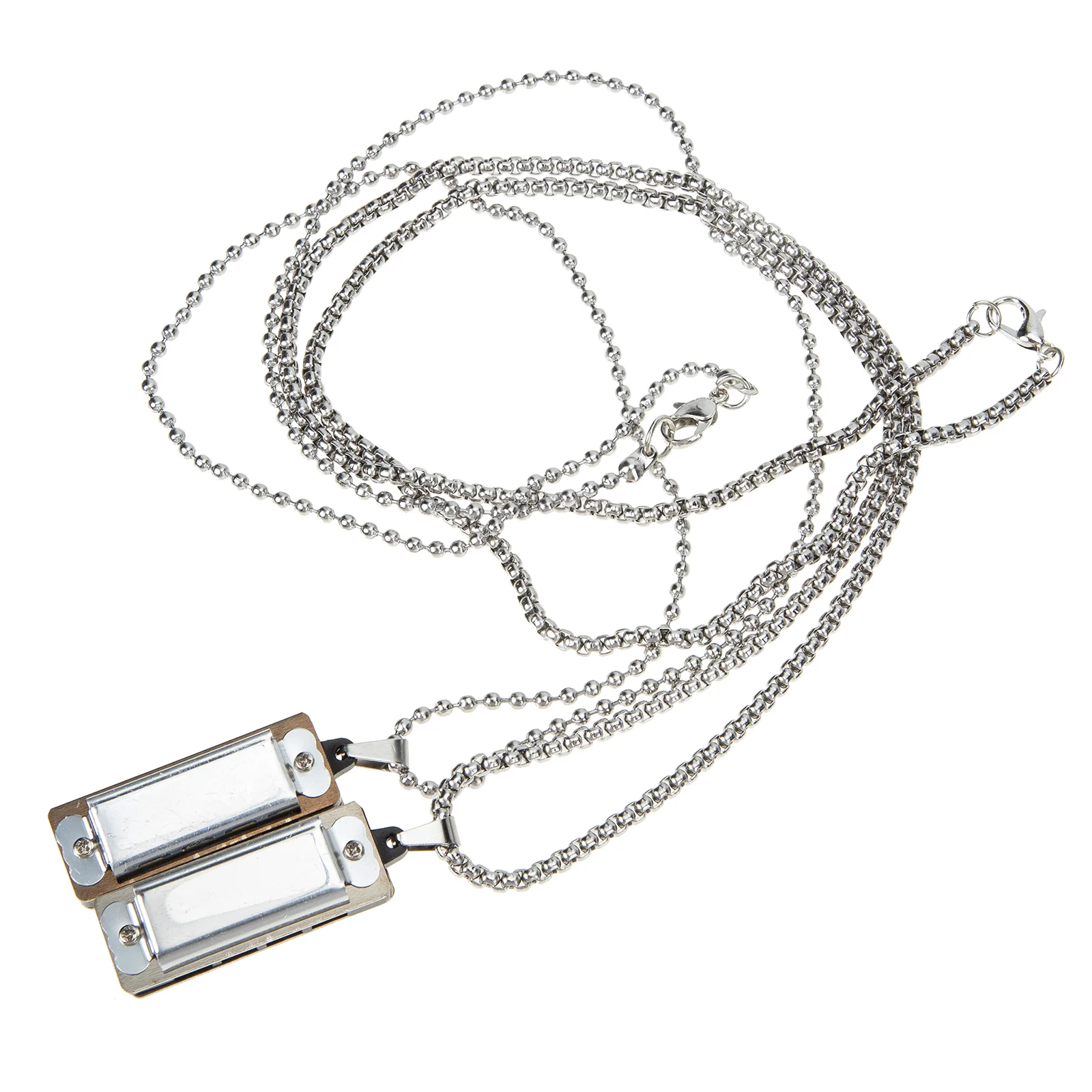 

2Pcs Creative Harmonica Pendants Adult Harmonica Necklaces Gift Pendants for Kids