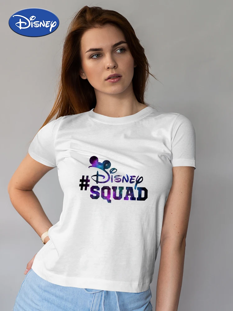 

Disney Squad Neon Clothes Summer T Shirt Woman Hip Hop Gothic Sport Tops Skateboard Wear Short Sleeve Fashion European Drop Ship