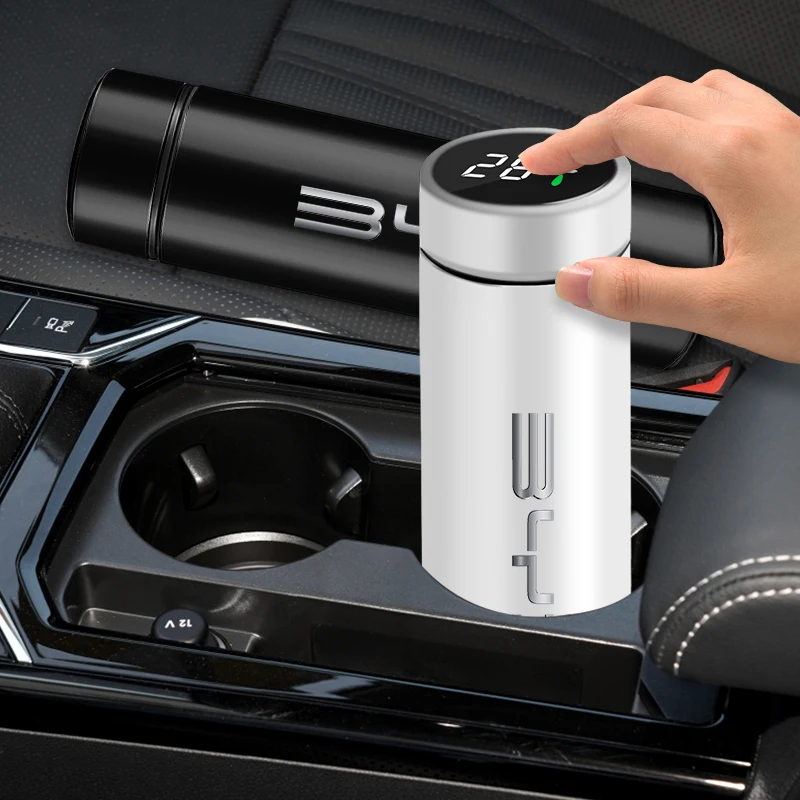 

500 мл Умный Цифровой термос из нержавеющей стали, автомобильные аксессуары для BYD F3 S6 F0 Tang I3 S7 G3 E5 E2 E1 E3 E9 D1 S8 E6 L3 M6 Song