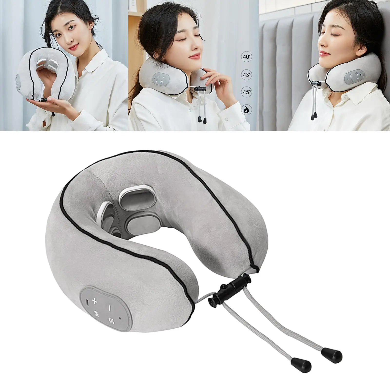 

Rechargeable Neck Massager 6 Modes Neck Portable for Car Use