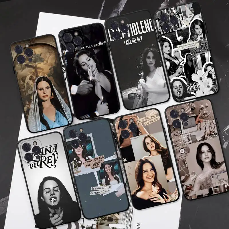 

RuiCainCa Lana Del Rey Phone Case For iPhone 8 7 6 6S Plus X SE 2020 XR XS 14 11 12 13 Mini Pro Max Mobile Case