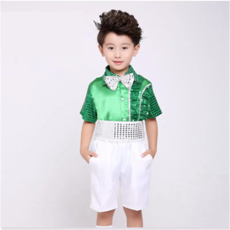 

Girl Boy Jazz Dance Latin Dance Primary School Laughing Sequins Costumes Kindergarten Graduation Performance Costume