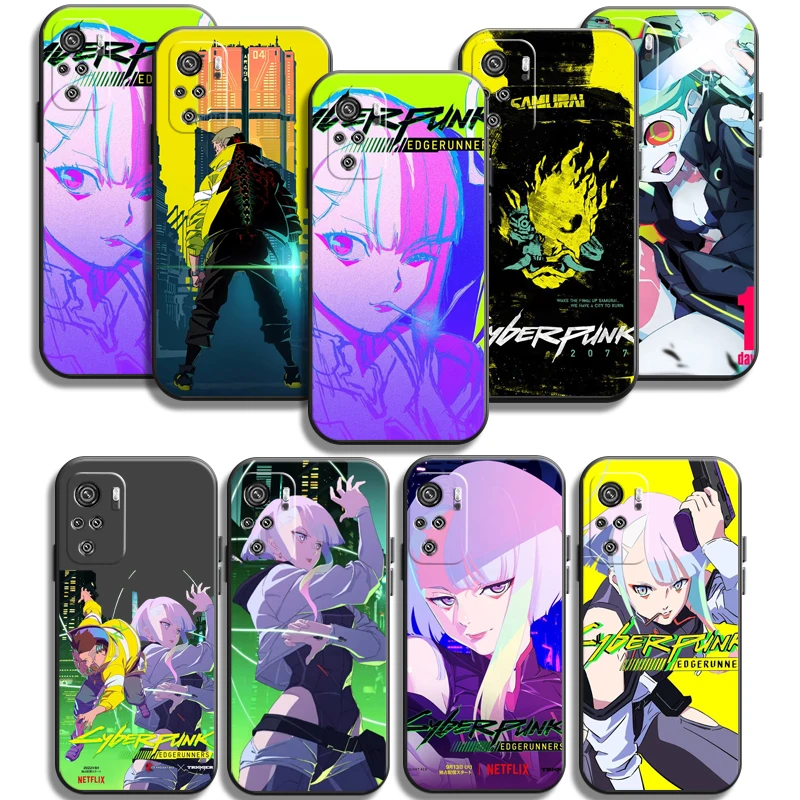 

Cyberpunk: Edgerunners Phone Cases For Xiaomi Redmi Note 9T 9A 9T 8A 8 2021 7 8 Pro Note 8 9 Cases Back Cover Funda Soft TPU