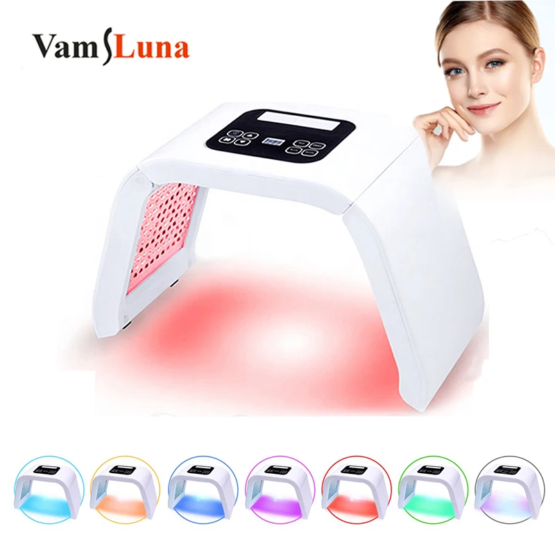 7 Colors Colorful LED Photon Beauty Device Mask Whitening Firming Skin Facial Treatment Professional Beauty Device