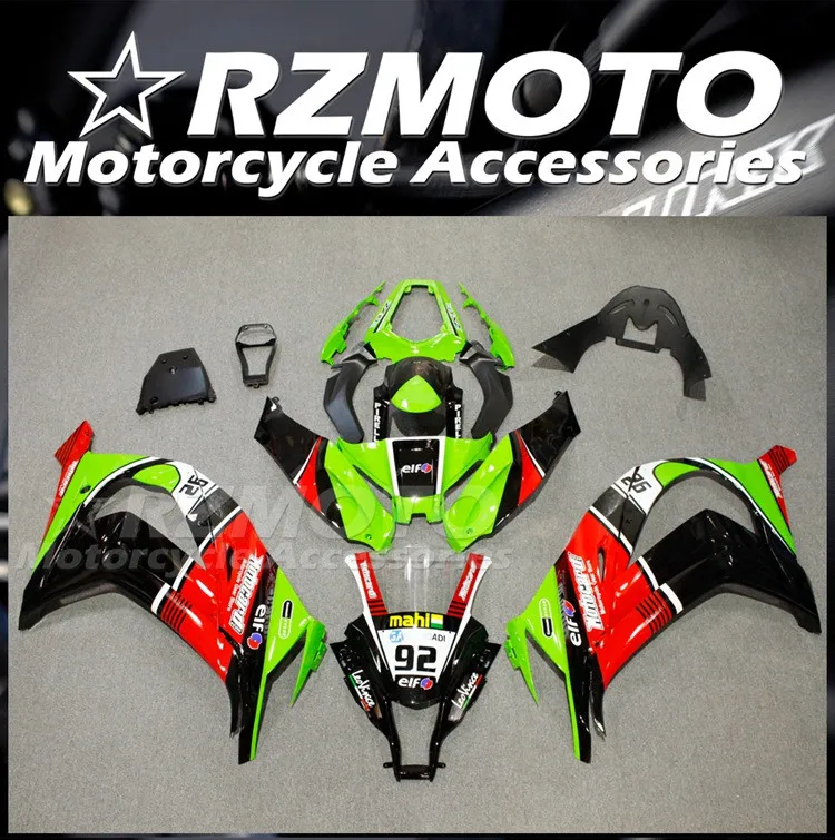 

Комплект обтекателей из АБС для Kawasaki Ninja ZX10R 2011 2012 2013 2014 11 12 13 14 15, красно-ЗЕЛЕНЫЙ 92