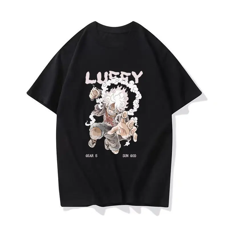 

Забавная футболка с японским аниме Луффи, милый летний топ с коротким рукавом в стиле Харадзюку для мужчин и женщин, Графический Топ