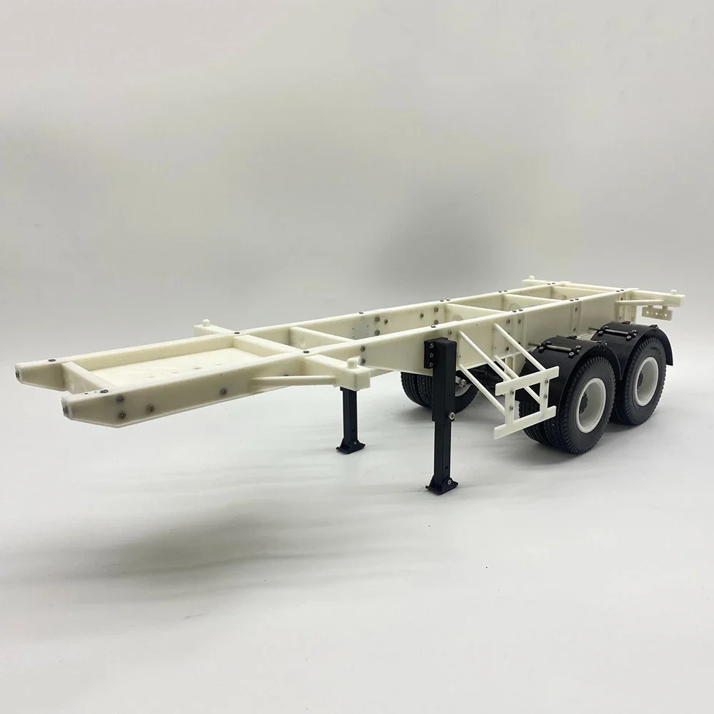 20-футовый 1:14 прицеп контейнерный шасси рамка прицепа для 1/14 Tamiya RC Truck Scania 770S Actros 3363