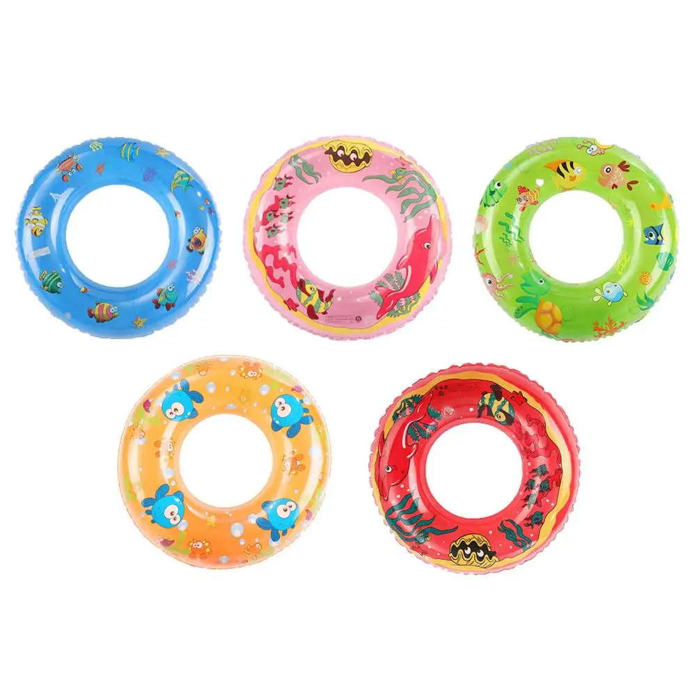 

Swimming Ring Interesting PVC Inflatable Translucent Printing Floating Circle Beach Supply Toddler Swim Ring Swimming Ring