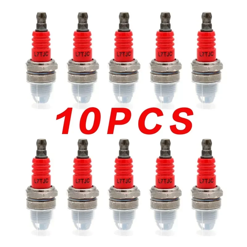 

10 Pieces L7TJC Spark Plug for Gasoline Chainsaw and Brush Cutter