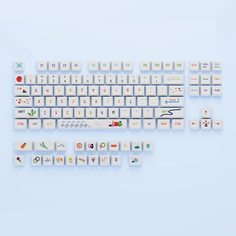 

Набор колпачков для клавиш Cherry MX с летним рисунком