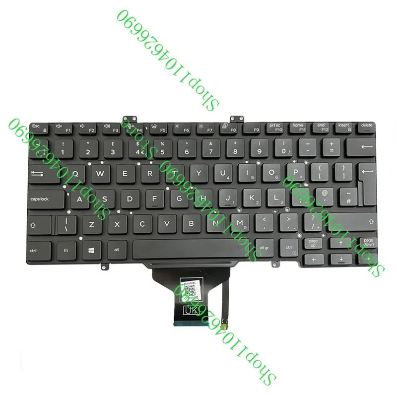 Фото Подсветка клавиатуры (Великобритания) для Dell Latitude 7400 3400 5400 7410 5401 5411 V5H1J №5
