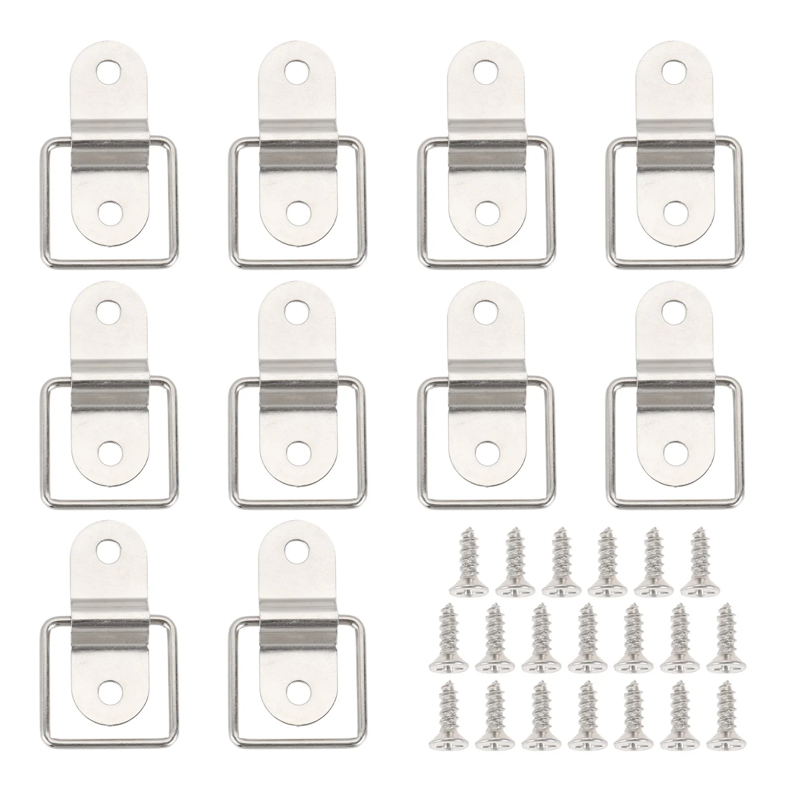 

Металлические D-образные кольца для прицепа, ящика, шкафа, 10 шт.