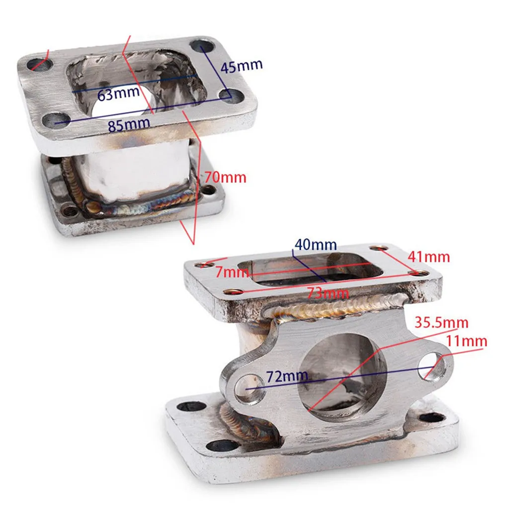 Фланцевый выхлопной адаптер T25 T2 к T3 Внешний выпускной фланец 38 мм EP-CGQ173Z