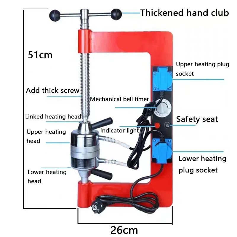 New fixed-time temperature control fire mending machine for repairing outer tire