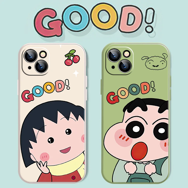 

Cherry Crayons Cartoon Phone Case For iPhone 13 11 12 Pro MAX 6 6S 7 8 Plus XS X XR 12 13 Mini SE 2020 Carcasa Funny Back Cover