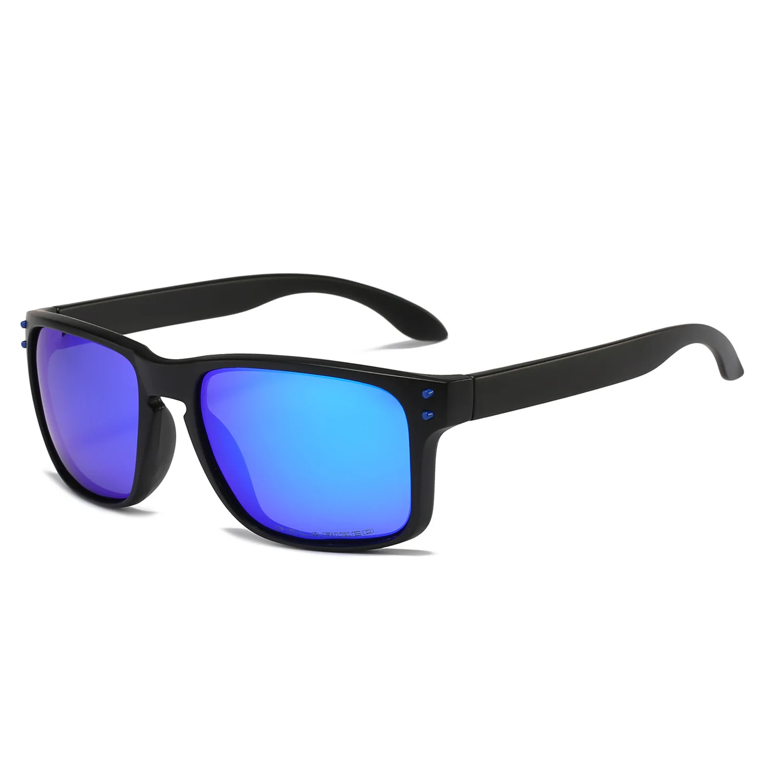 

Designer High Quality Classic Square Frame Retro Rivet Polarized Sunglasses Travel Cycling Sun Glasses For Fishing Men Eyewear