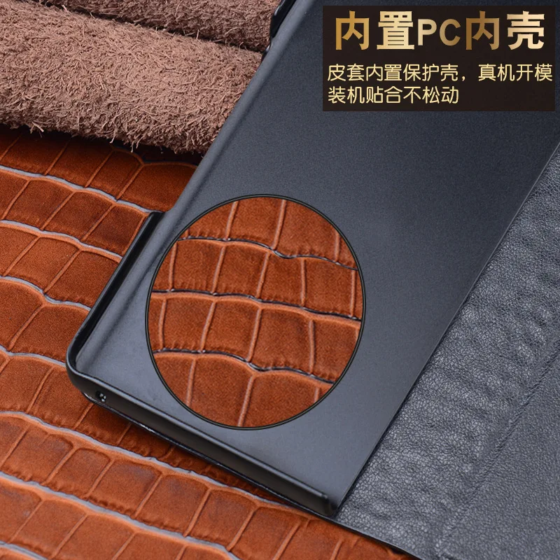 Wobiloo Новый кошелек из натуральной кожи для телефона в деловом стиле Vivo X Fold3 Pro