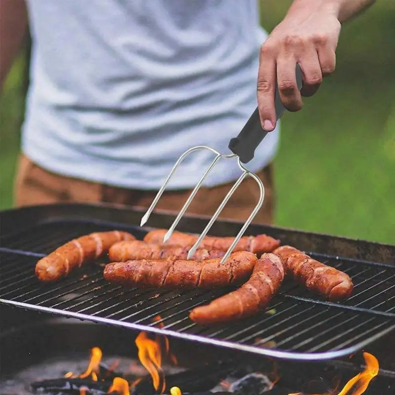 Вилка для мяса из нержавеющей стали вилка обжарки курицы с нескользящей ручкой