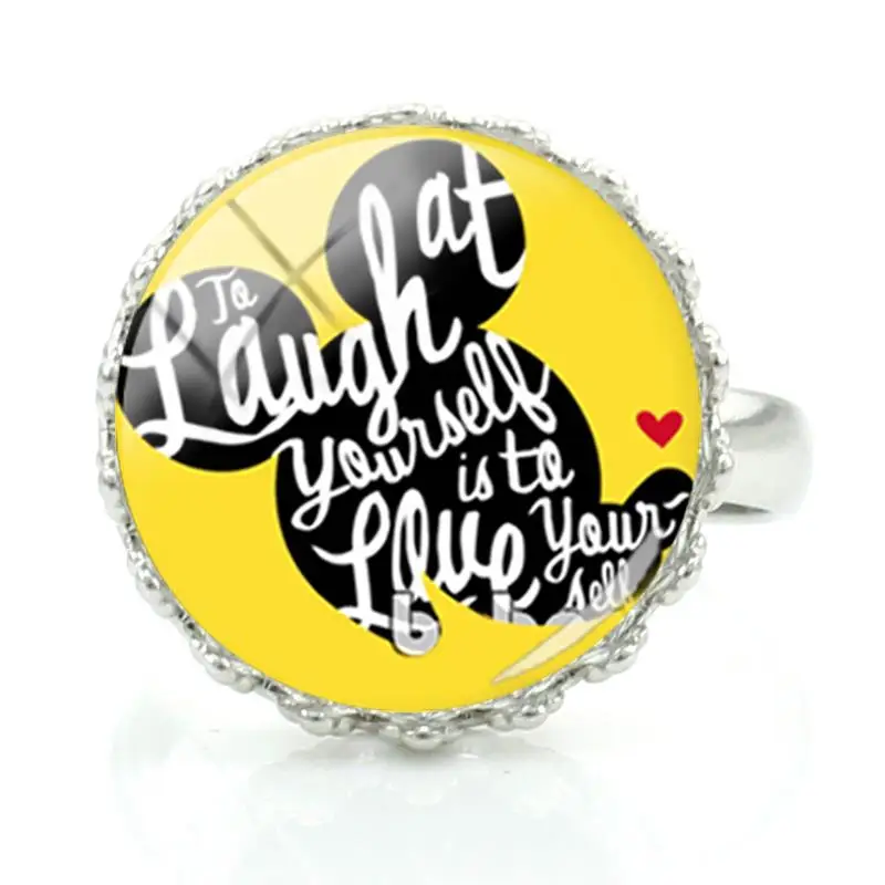 Классическое кольцо Disney с мультяшным Микки Маусом модные дизайнерские ювелирные