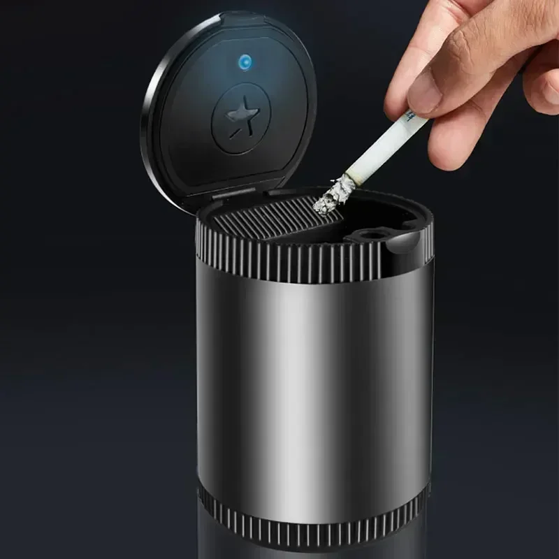 1Ps портативная автомобильная светодиодная пепельница эмблема автомобильные