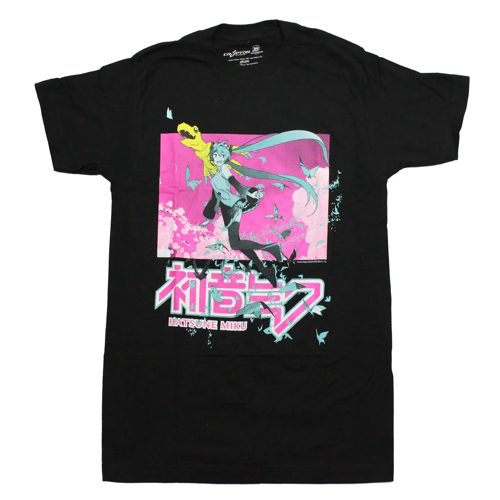 Новинка летающий желтый дракон и бабочки Crypton Hastune Miku