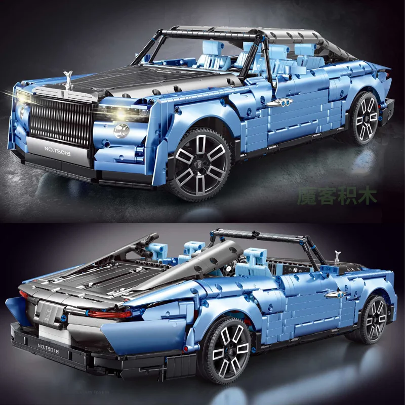 Совместим с конструктором Lego Technic Rolls-Royce спортивный гоночный автомобиль