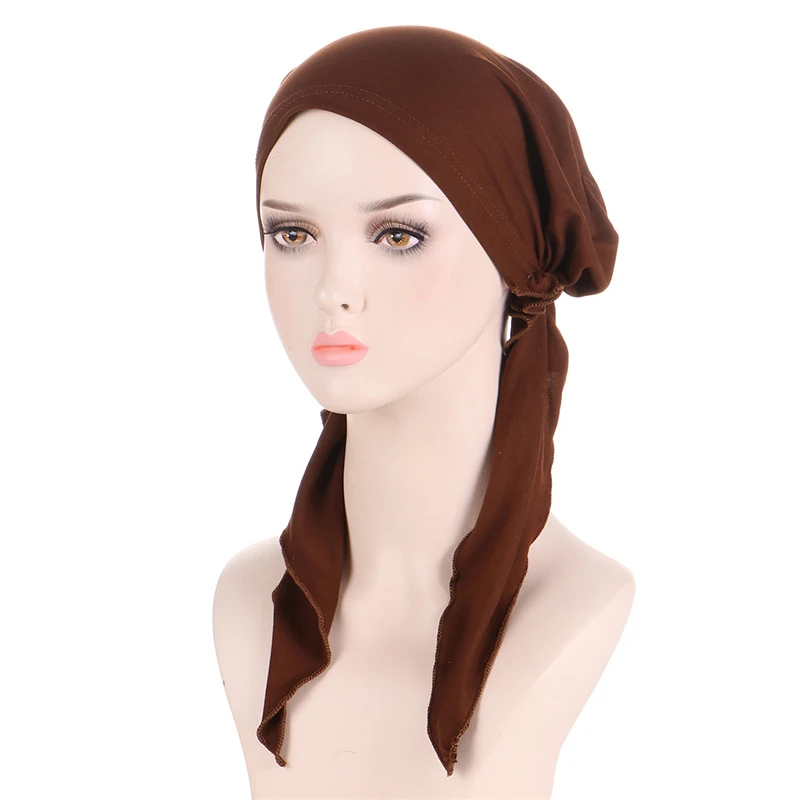 

Solid Color Muslim Women Inner Hijabs Cap Arab Wrap Head Scarf Turban Bonnet Ready To Wear Hijab Femme Underscarf Caps Turbante