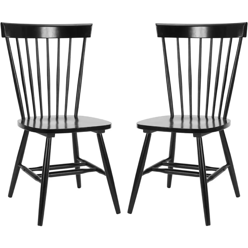 Коллекция домов Паркер деревенский фермерский боковой стул черного цвета (набор