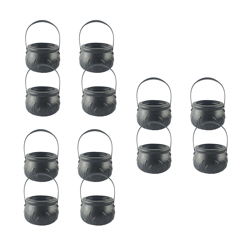 

12 Pcs Pumpkin Bucket Halloween Witch Simple Pattern Bucket Halloween Nightclub Bar Scene Decor