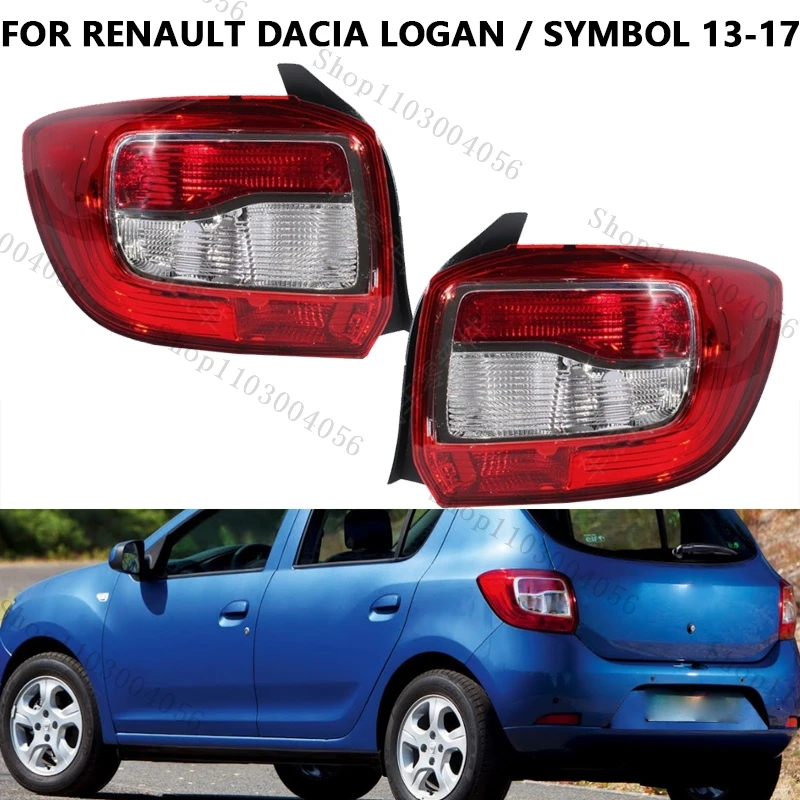 Фото Для Renault Dacia Logan/символ 2013-2017 задний фонарь стоп-сигнал сигнальный задний фонарь автомобильные аксессуары 265501454 Р 265556233 Р №1