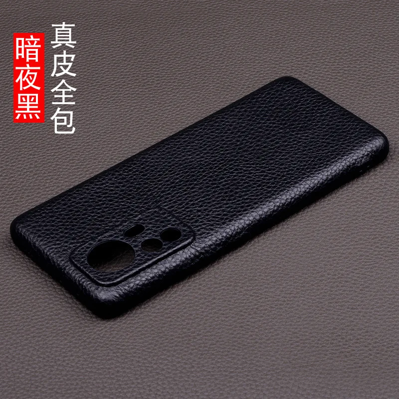 Hot Sales New Wholesale Retail Full Grain Cow Skin Leather Cover Cases For Xiaomi Mi 12 12x Mi12 Pro Genuine Cowhide Case
