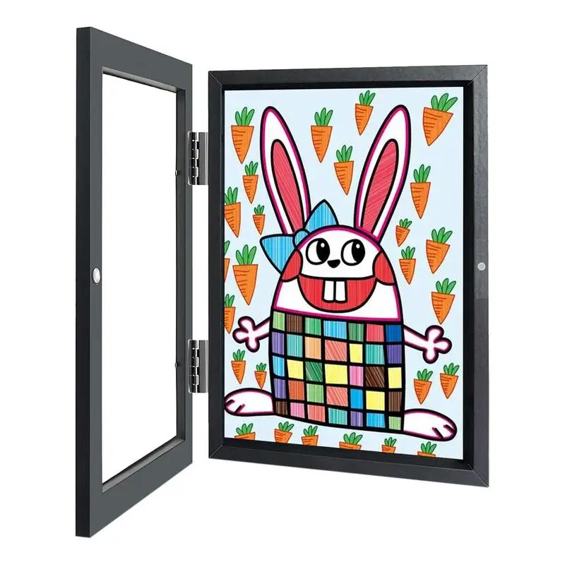 

Kids Art Frame Front Opening And Changeable Picture Display Kids Art Frames Projects Storage Frames Art-Work Crafts Drawing Wall